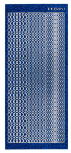 Blue Oval Border Dazzles™ Stickers